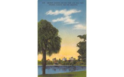 Orlando Business Section from Lake Eola Park Florida Postcard