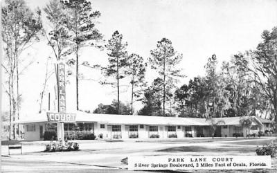 Park Lane Court, 2 Miles East of Ocala Florida Postcard