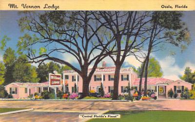 Mt. Vennon Lodge Ocala, Florida Postcard