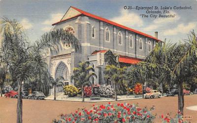 Episcopal St. Luke's Cathedral Orlando, Florida Postcard
