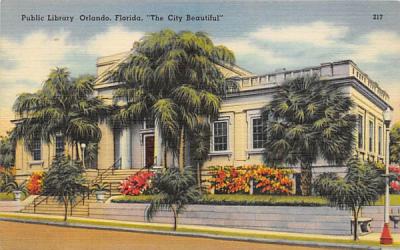 Public Library Orlando, Florida Postcard