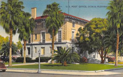 U.S. Post Office Ocala, Florida Postcard