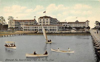 Hotel Ormond from the Halifax River Florida Postcard