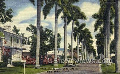 Grand Vacationing - Palm Beach, Florida FL Postcard