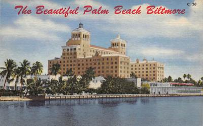 The Beautiful Palm Beach Biltmore Florida Postcard