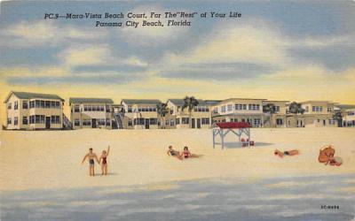 Mara-Vista Beach Court Panama City Beach, Florida Postcard