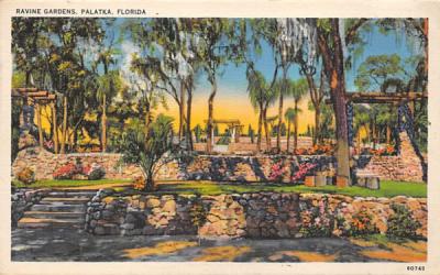 Ravine Gardens Palatka, Florida Postcard