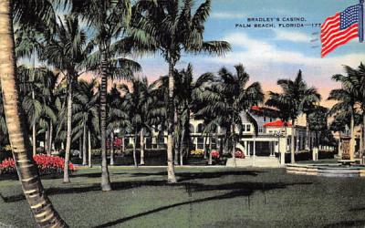 Bradley's Casino Palm Beach, Florida Postcard