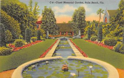 Cluett Memorial Garden Palm Beach, Florida Postcard