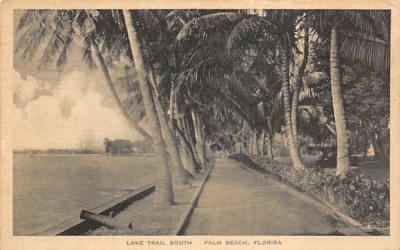 Lake Trail South Palm Beach, Florida Postcard