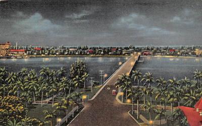 Connecting West Palm Beach and Palm Beach Florida Postcard