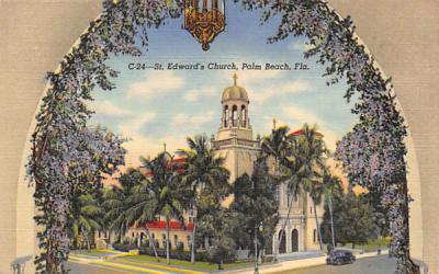 St. Edward's Church Palm Beach, Florida Postcard