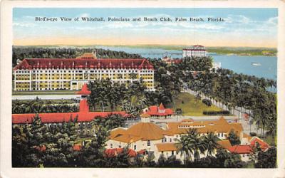 Whitehall, Poinciana and Beach Club Palm Beach, Florida Postcard