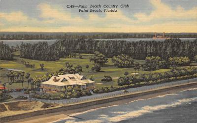 Palm Beach Country Club Florida Postcard