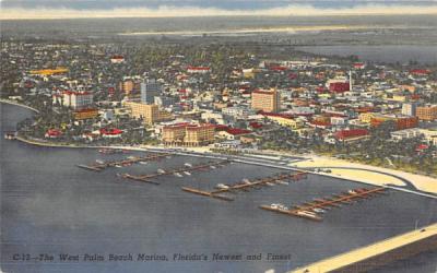 The West Palm Beach Marina Florida Postcard