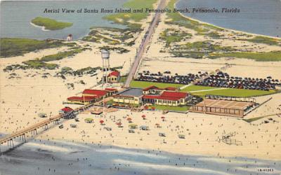 Santa Rosa Island and Pensacola Beach Florida Postcard