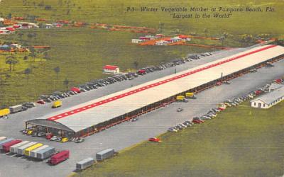 Winter Vegetable Market, Largest in the World Pompano Beach, Florida Postcard