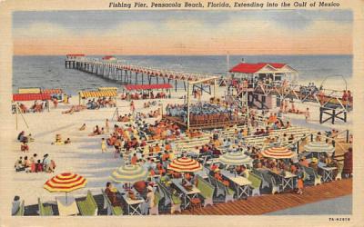Fishing Pier Pensacola Beach, Florida Postcard