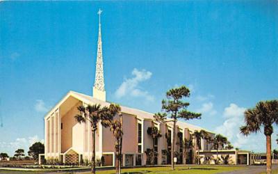 The First Presbyterian Church Pompano Beach, Florida Postcard