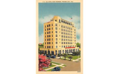 Hotel Dixie Sherman Panama City, Florida Postcard