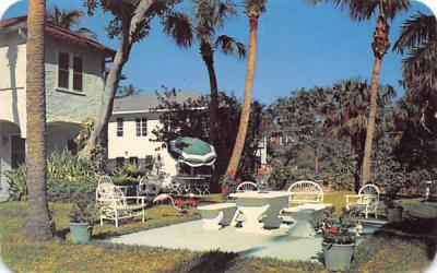 The Patio at Twins Palms Inn Palm Beach, Florida Postcard