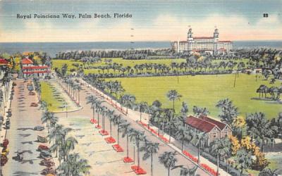 Royal Poinciana Way Palm Beach, Florida Postcard
