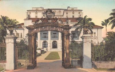 Whitehall, The Entrance Palm Beach, Florida Postcard