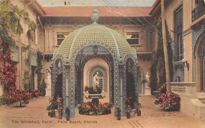 The Whitehall, Patio Palm Beach, Florida Postcard