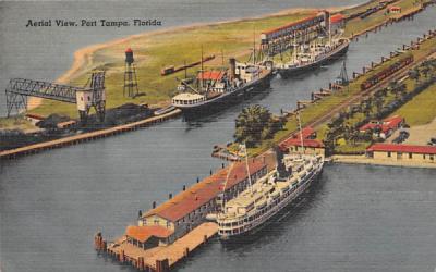 Aerial View  Port Tampa, Florida Postcard