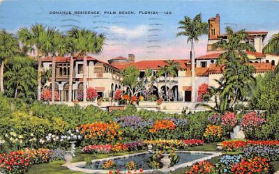 Donahue Residence Palm Beach, Florida Postcard