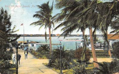Dock at Palm Beach, FL, USA Florida Postcard