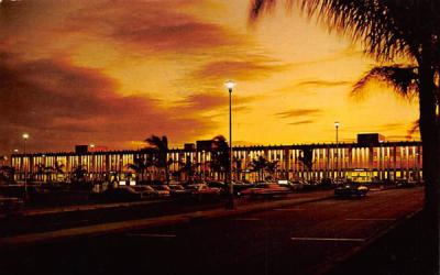 Palm Beach's International Airport Terminal Building Florida Postcard