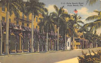 Palm Beach Hotel Florida Postcard