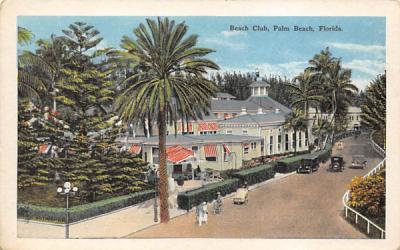 Beach Club Palm Beach, Florida Postcard