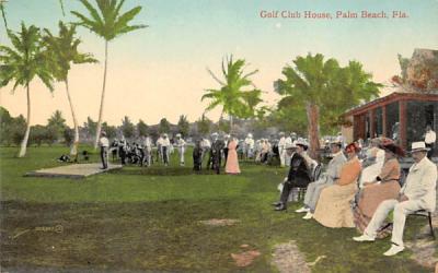 Golf Club House Palm Beach, Florida Postcard