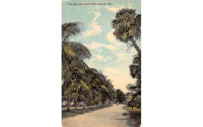 The Bicycle Trail Palm Beach, Florida Postcard