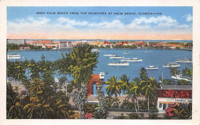 West Palm Beach, Poinciana, Palm Beach, FL, USA Florida Postcard
