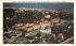 Aerial View Showing Ocean and Palm Beach Hotel Florida Postcard