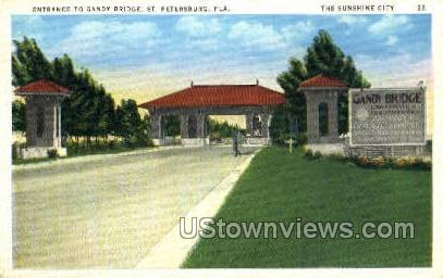 Gandy Bridge - St Petersburg, Florida FL Postcard