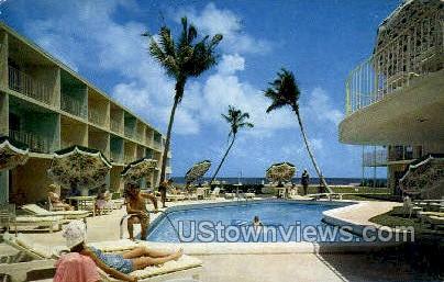 Golden Falcon Hotel - Pompano Beach, Florida FL Postcard