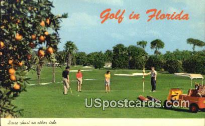 Golf - Misc, Florida FL Postcard