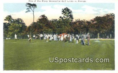 Golf Links - Misc, Florida FL Postcard
