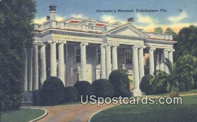 Governor's Mansion - Tallahassee, Florida FL Postcard