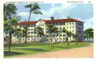Government Hospital - St Petersburg, Florida FL Postcard
