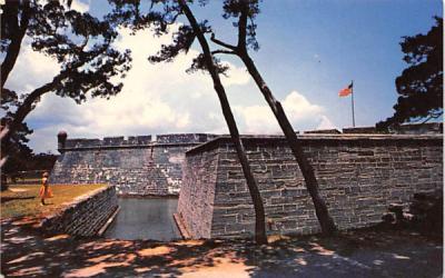 Castillo De San Marcos, National Monument St Augustine, Florida Postcard