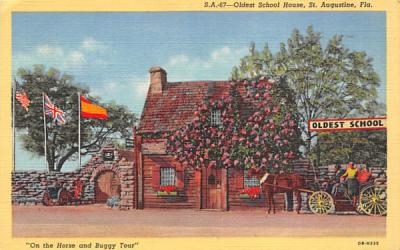 Oldest School House St Augustine, Florida Postcard