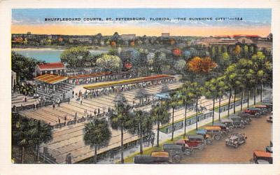 Shuffleboard Courts St Petersburg, Florida Postcard