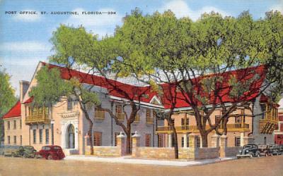 Post Office Building St Augustine, Florida Postcard