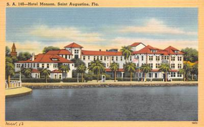 Hotel Monson  Saint Augustine, Florida Postcard