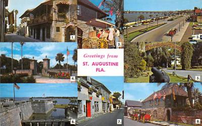Greetings from St. Augustine FL, USA St Augustine, Florida Postcard